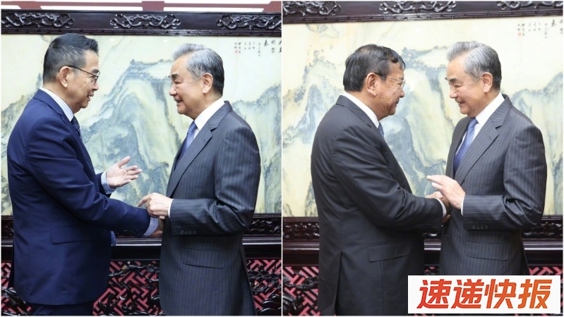 中柬泰三国外长在云南茶叙